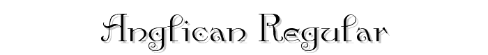 Anglican Regular font